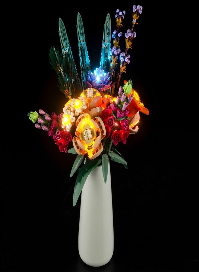 Vaodest مصباح LED من Vaodest لنموذج باقة الزهور من ليغو 10280، تصميم وتكوين متوافق مع النموذج 10280 (مصباح LED فقط، وليس مجموعة مكعبات البناء) - Image 1